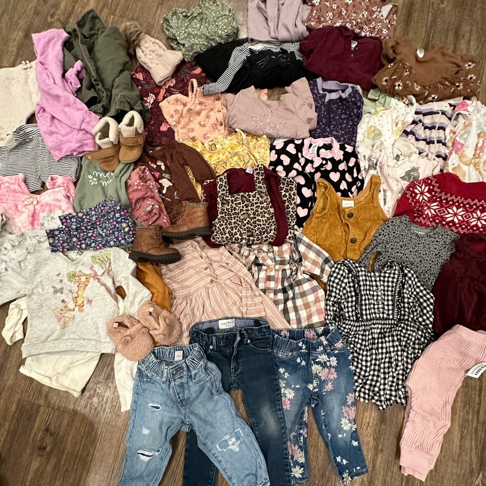 12-18 months girls lot clothes and shoes